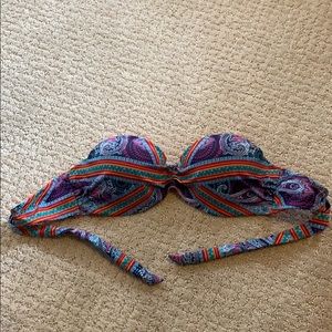 Strapless bikini top